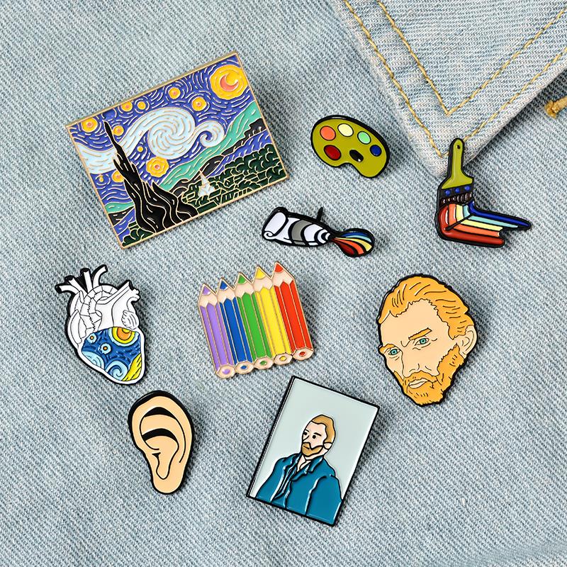 Photography Techniques - Genius Painter Van Gogh Enamel Pin
