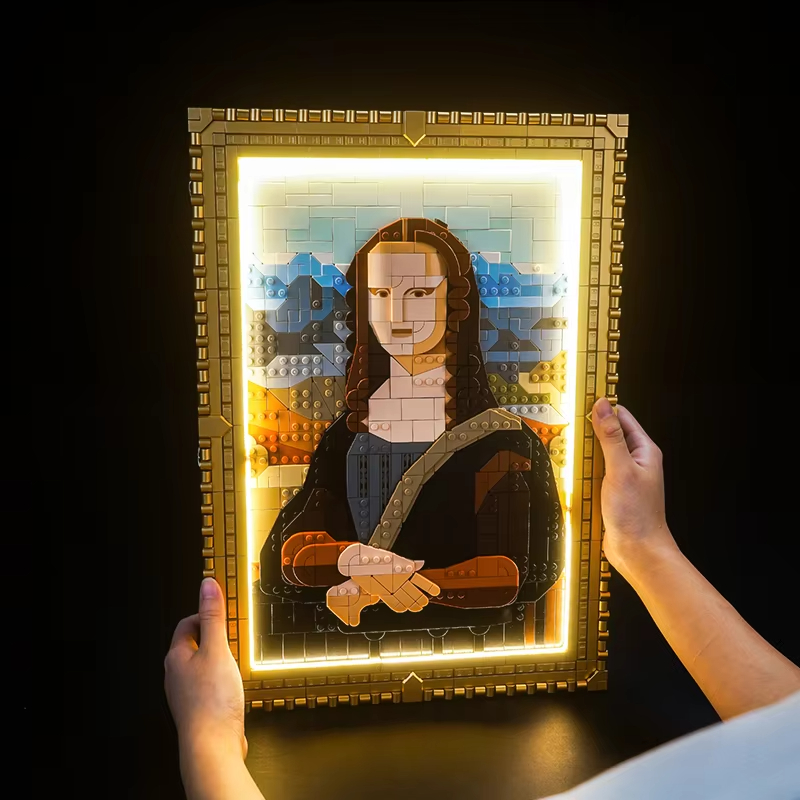 DIY Mona Lisa Building Blocks  - Photography Architecture recension och pris
