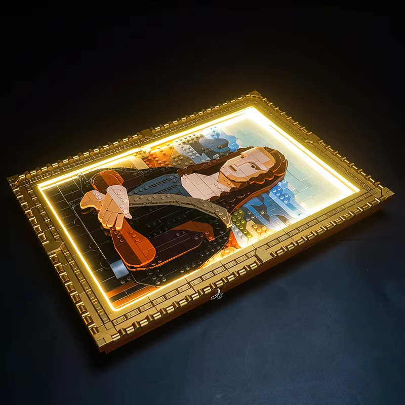 DIY Mona Lisa Building Blocks  - Photography Architecture recension och pris