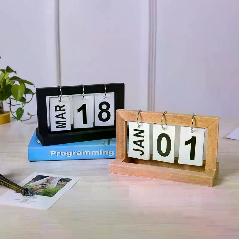 Perpetual Calendar Wooden Flip - Photography Date recension och pris