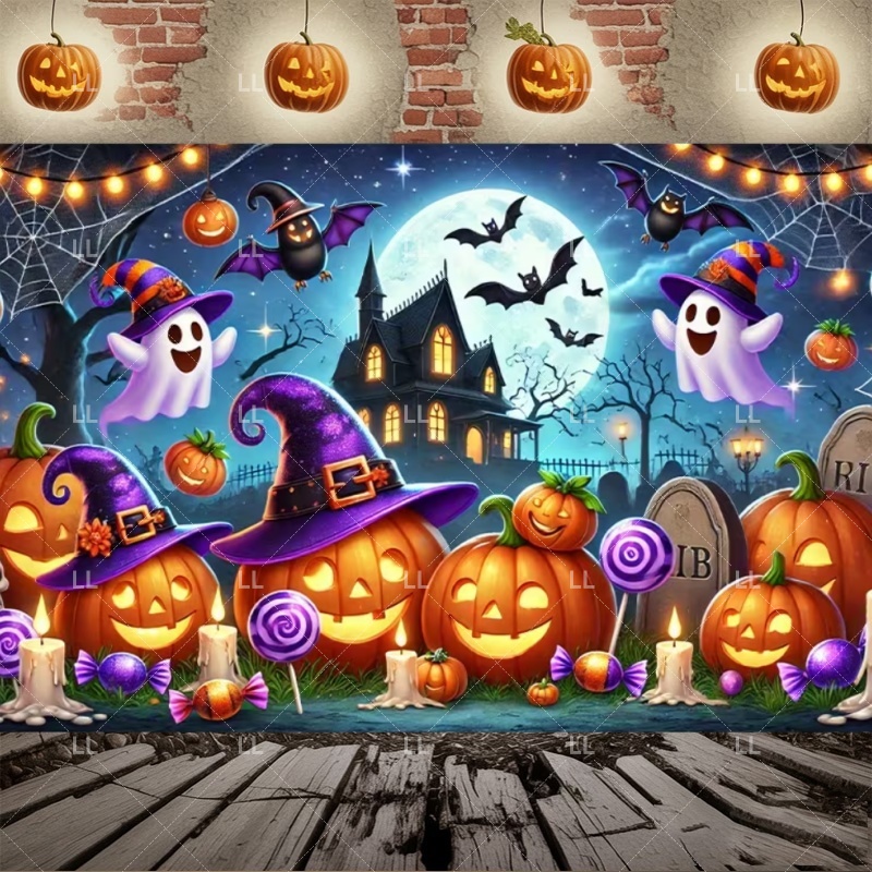 Cartoon Halloween Party Decora - Photography Architecture recension och pris