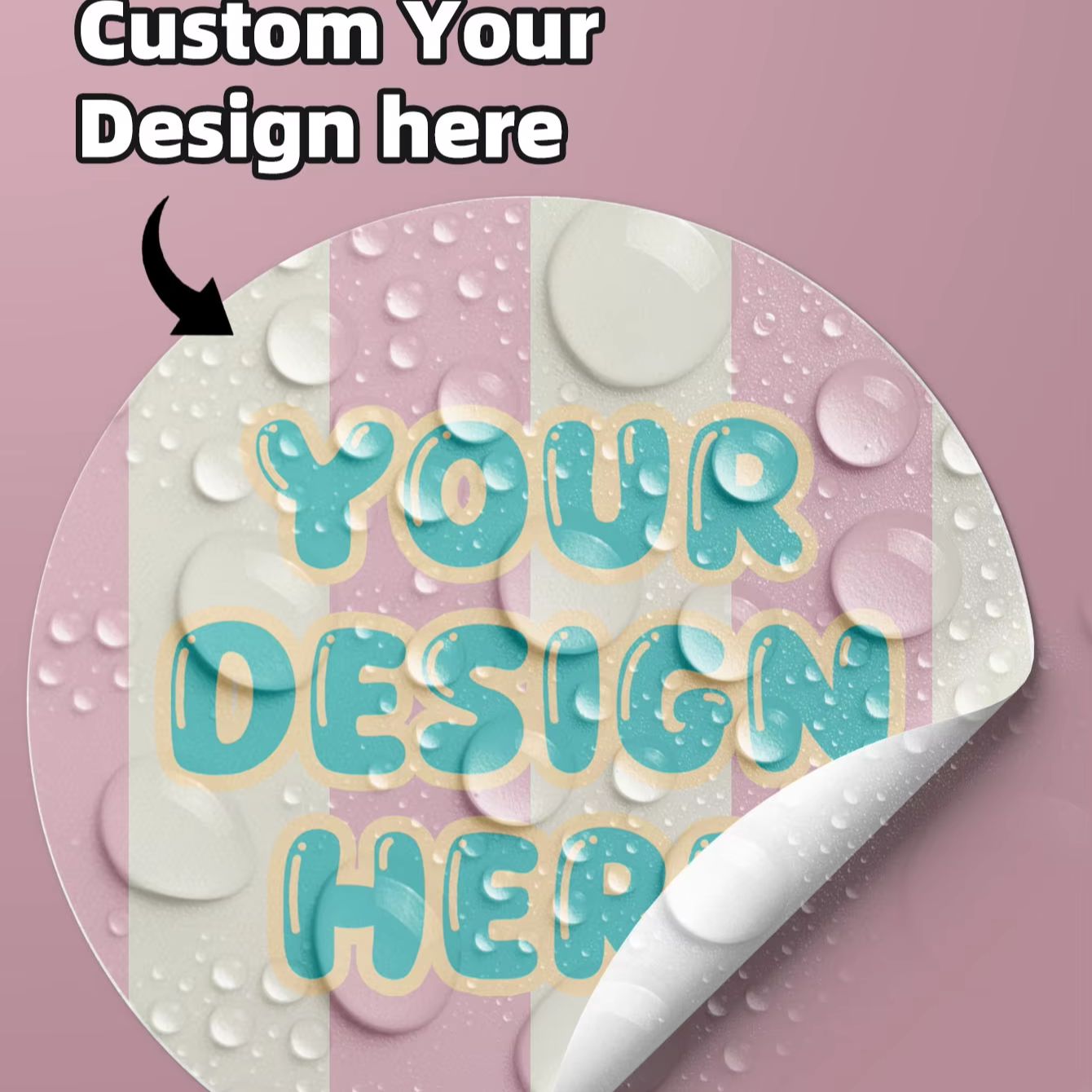 1/60/120pcs Custom Round Stick - Photography Logo recension och pris