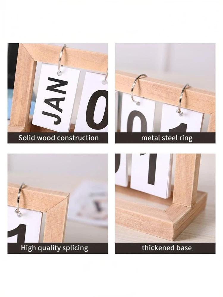Wooden Perpetual Calendar Flip - Photography Date recension och pris