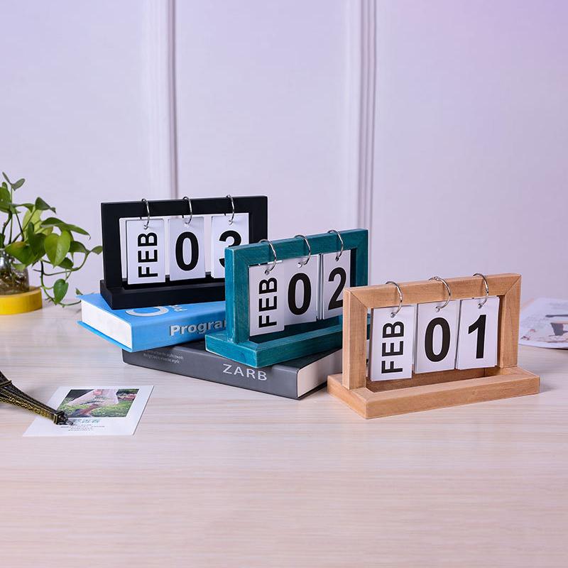Wooden Perpetual Calendar Flip - Photography Date recension och pris