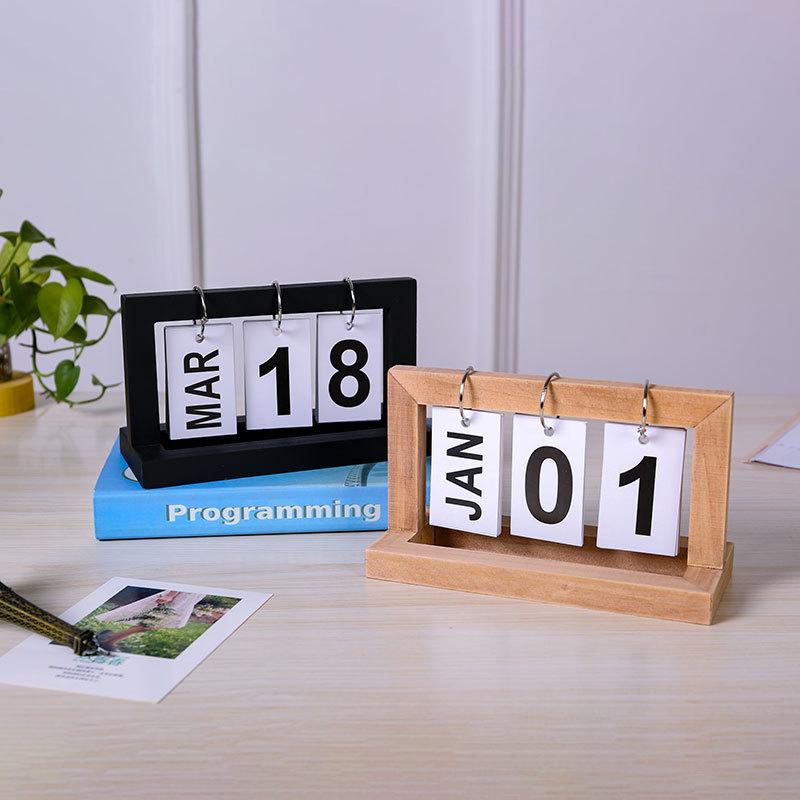 Wooden Perpetual Calendar Flip - Photography Date recension och pris