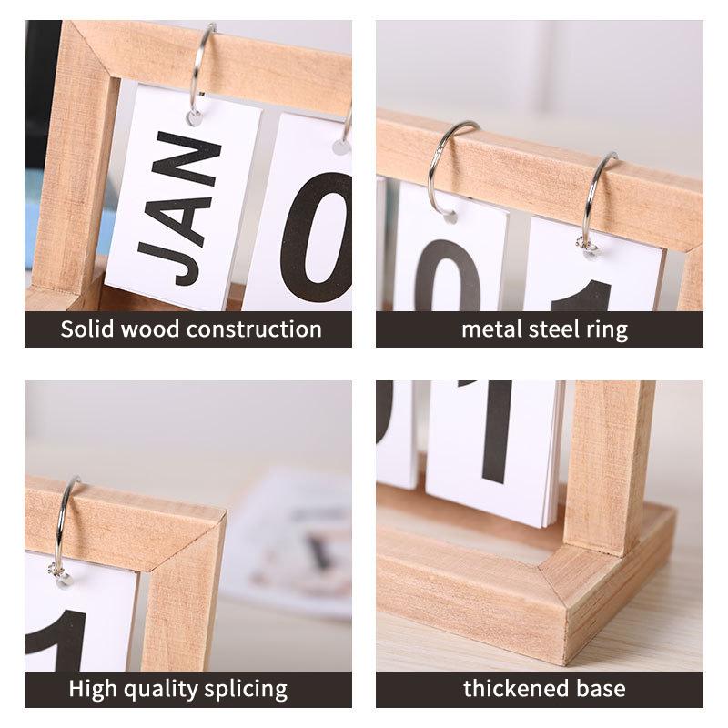 Wooden Perpetual Calendar Flip - Photography Date recension och pris