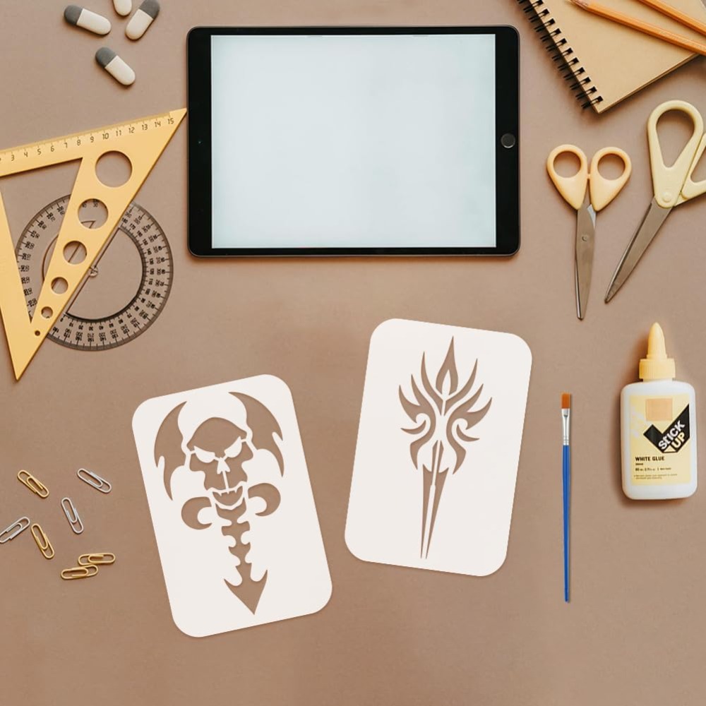 9PCS Tattoo Pattern Stencil fo - Photography Techniques recension och pris