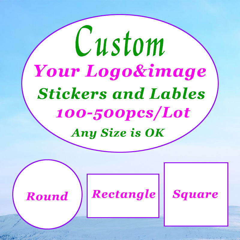 500-100Pcs Custom Stickers Cus - Photography Logo recension och pris