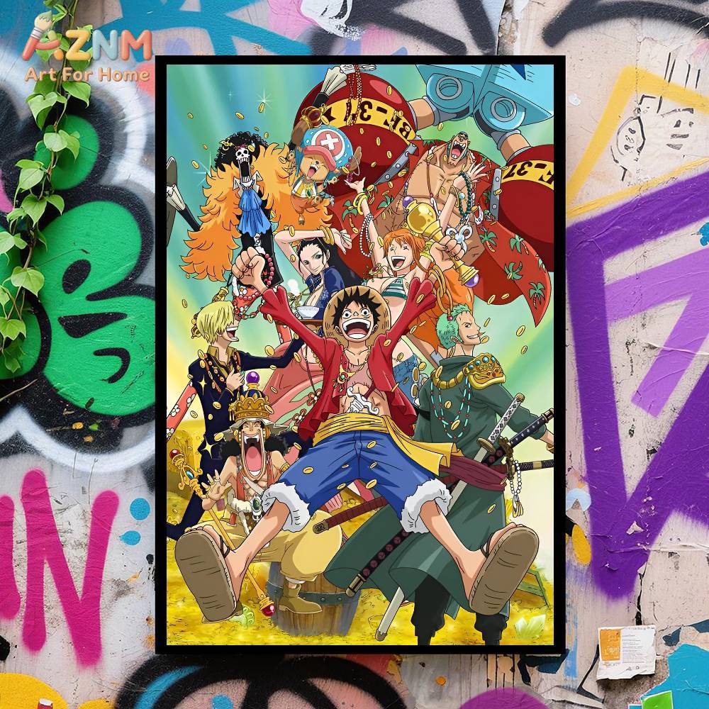 AZNM One Piece Unframed Canvas - Photography Anime recension och pris