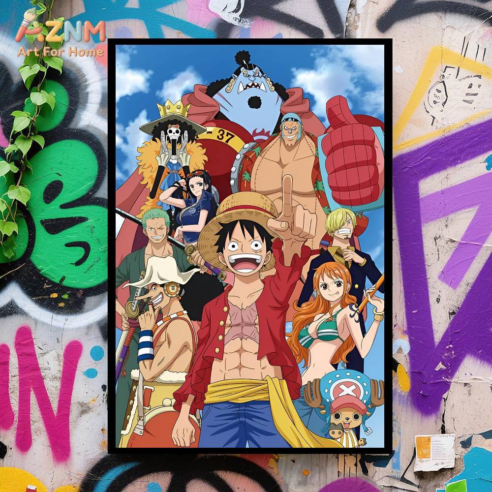 AZNM One Piece Unframed Canvas - Photography Anime recension och pris