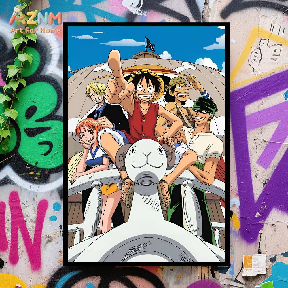 AZNM One Piece Unframed Canvas - Photography Anime recension och pris