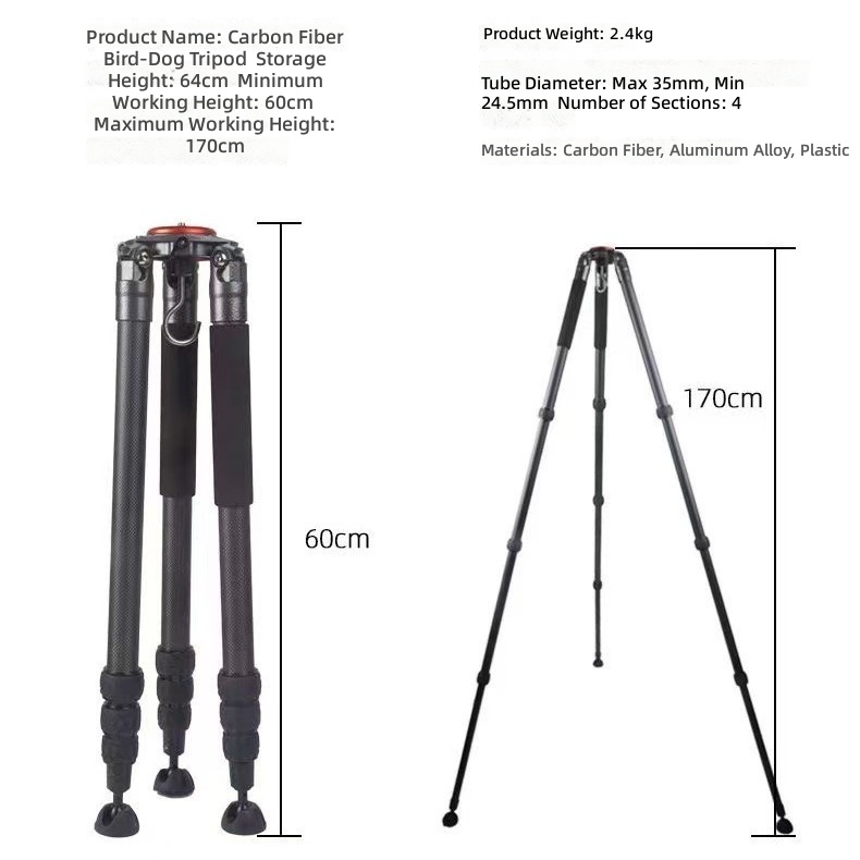 Carbon Fiber Tripod Heavy Duty - Photography Outdoor recension och pris