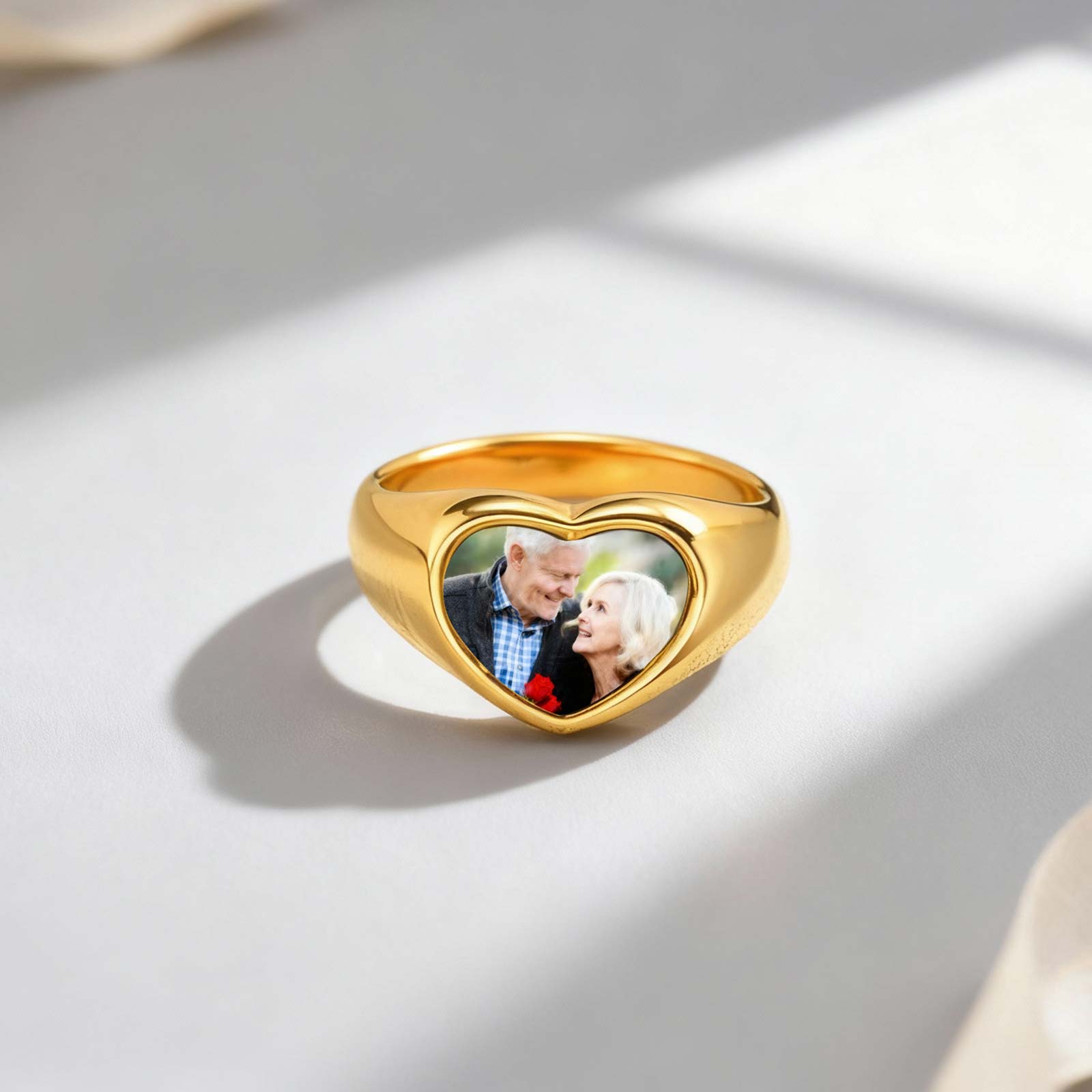 Custom Photo Signet Ring for W - Photography Logo recension och pris