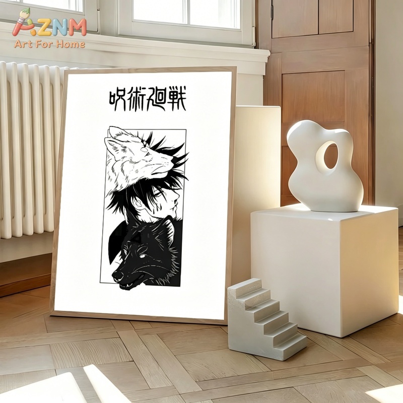 AZNM Jujutsu Kaisen Black Whit - Photography Anime recension och pris