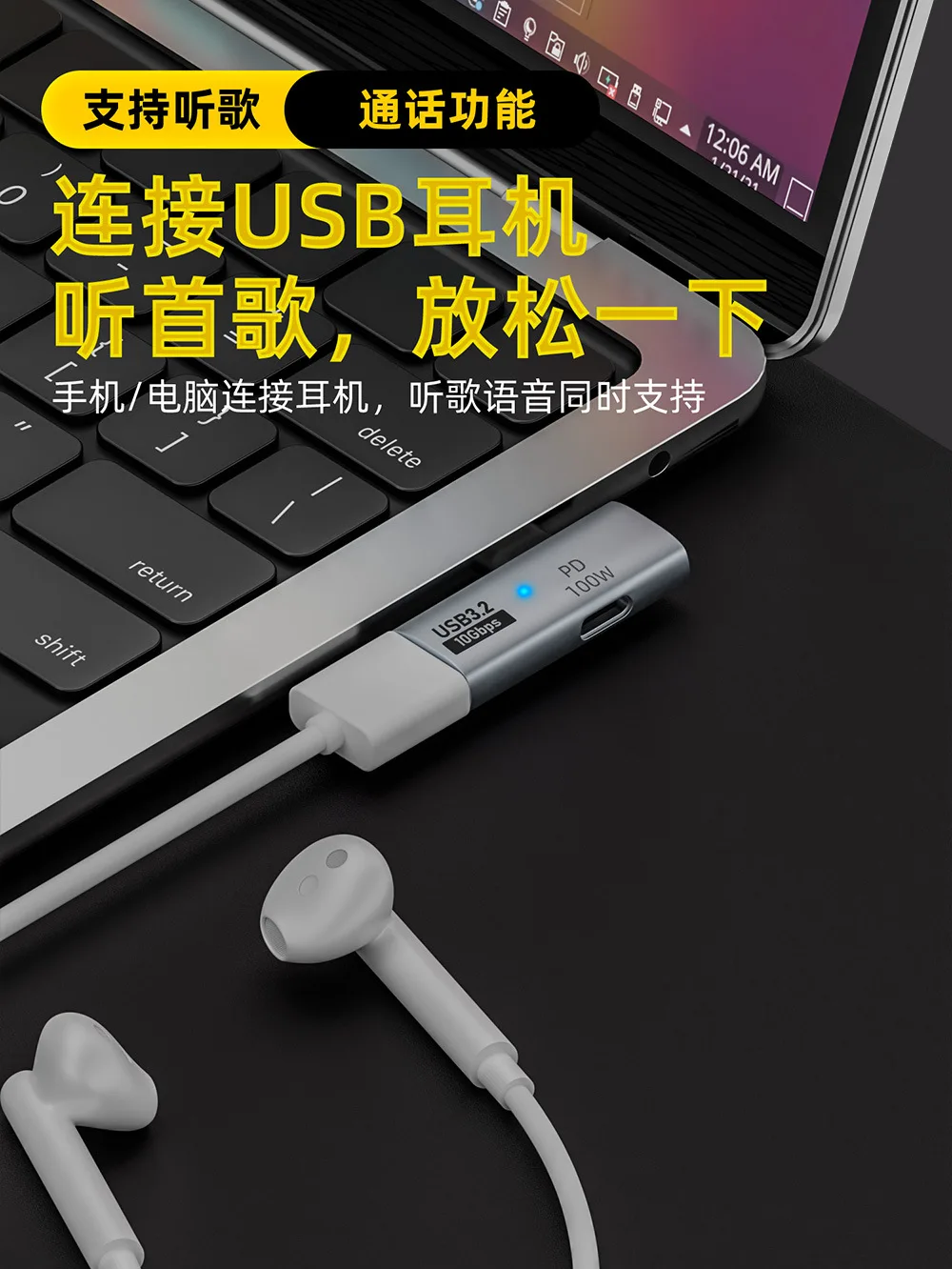 USB Type-C OTG Adapter with Po - Photography Date recension och pris