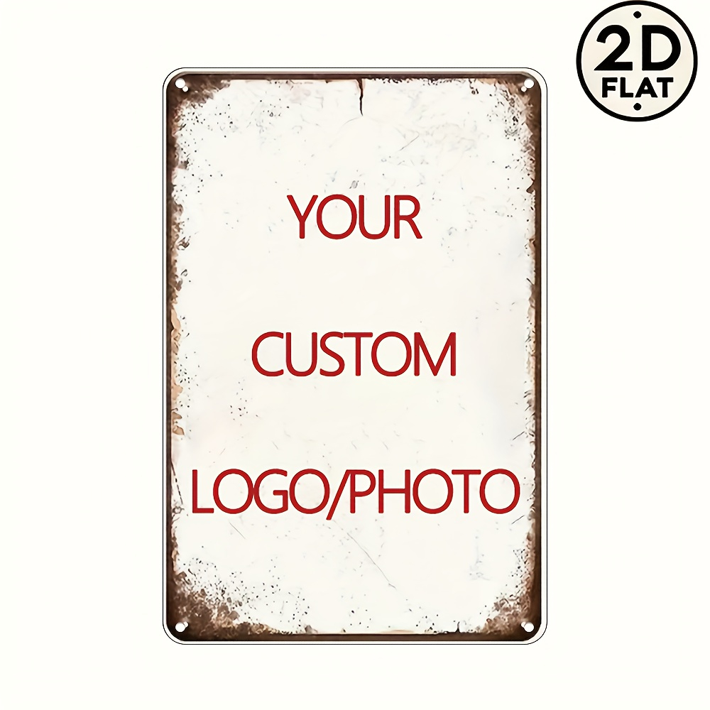Custom Metal Tin Sign Personal - Photography Logo recension och pris