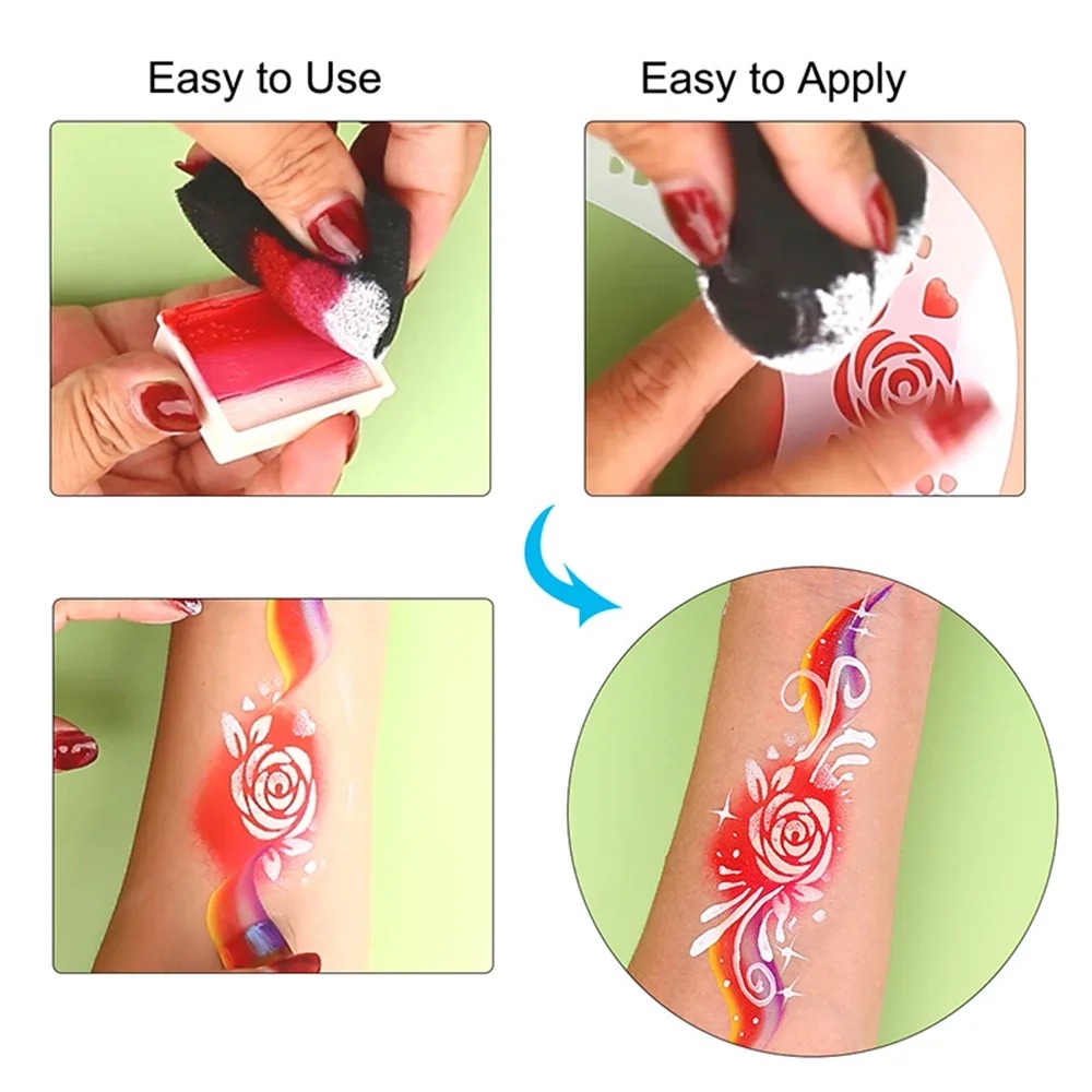 10-20pcs Facial Painting Spong - Photography Architecture recension och pris