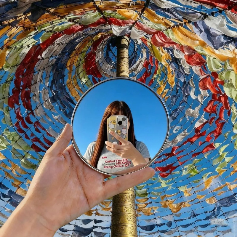 Portable Round Convex Mirror H - Photography Outdoor recension och pris